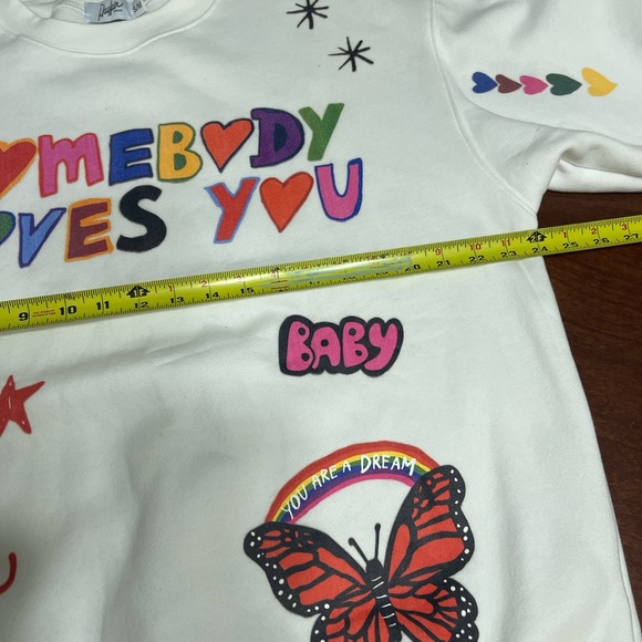 The Mayfair Group @ISCREAMCOLOR Sweatshirt Crewneck Somebody Loves You - Picture 8 of 13